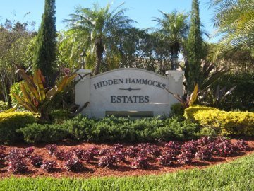 Hidden Hammocks Estates sign